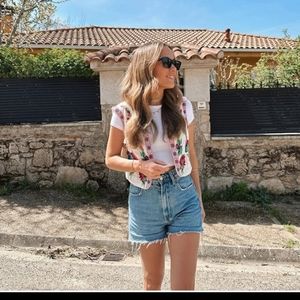 Gray Blooms Boho Floral Embroidered Vest